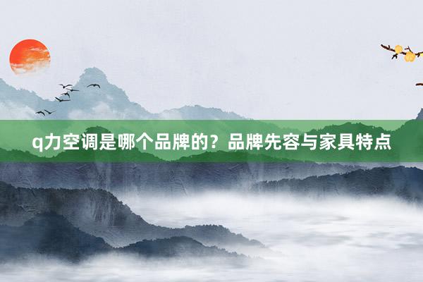 q力空调是哪个品牌的？品牌先容与家具特点